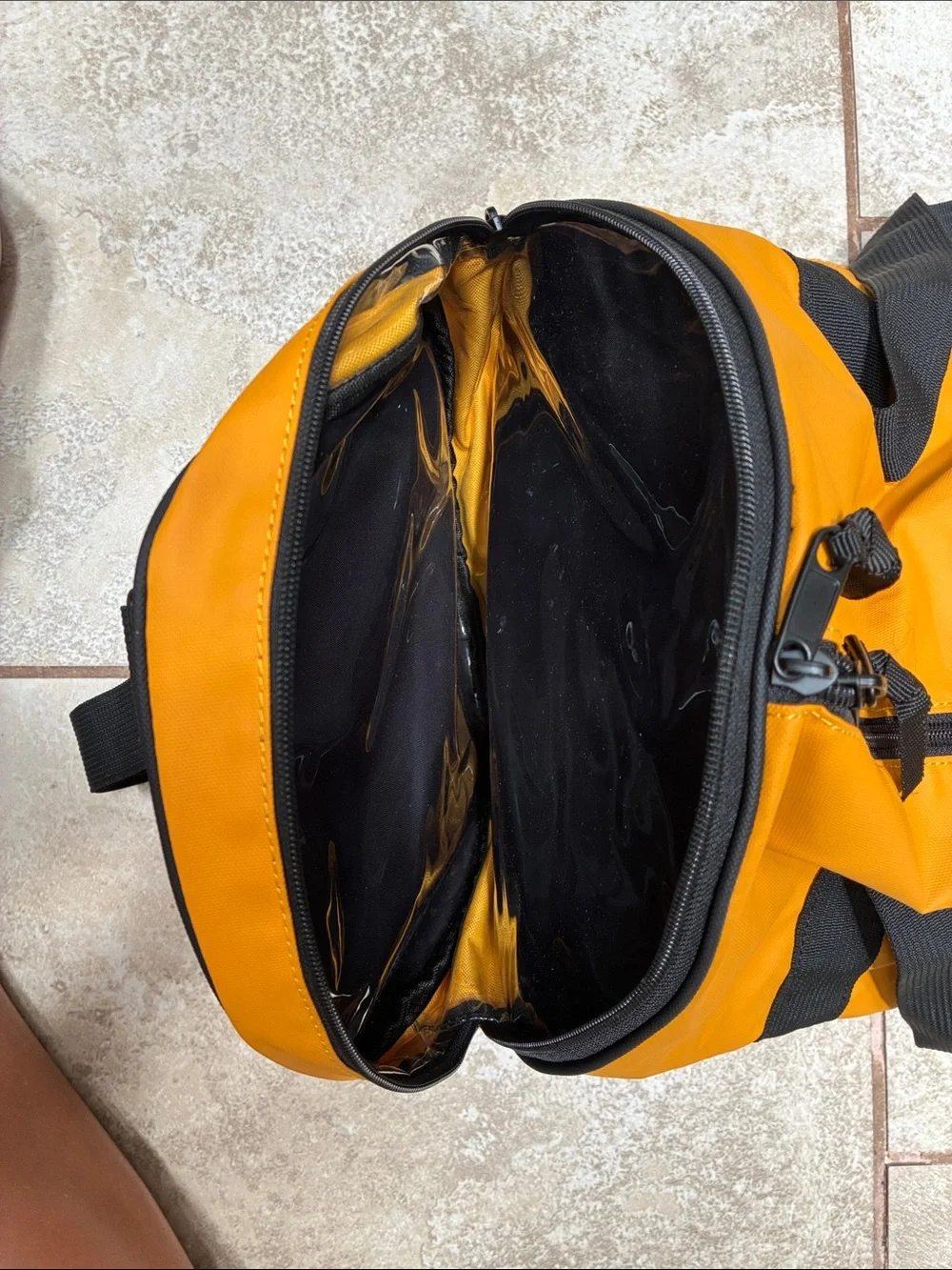 Pajar Men's Orange Duffel Bag with Black Straps